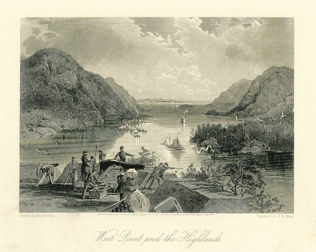 Old print of West Point