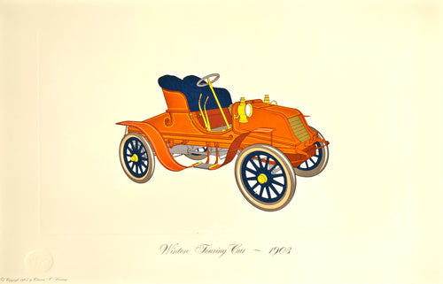 Old automobile print