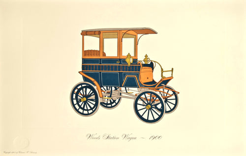 Old automobile print