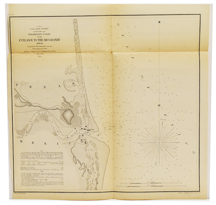 Preliminary Survey of the Entrance to the Rio Grande Texas: Bache 1854