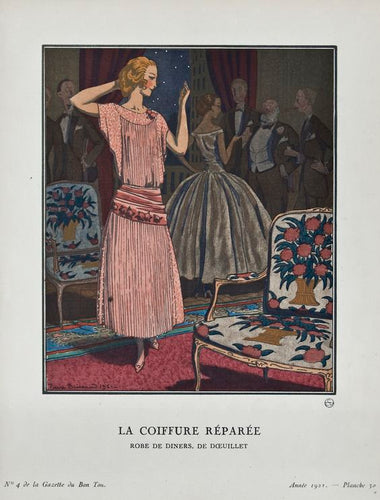 Old French fashion print