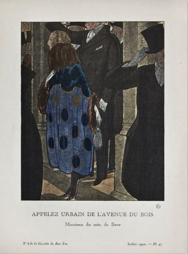 Old French fashion print