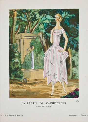 Old French fashion print