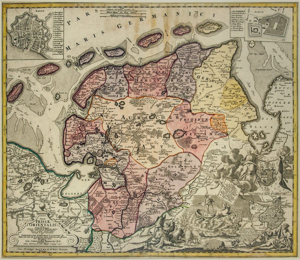 Tabula Frisiae Orientalis: Homann 1730