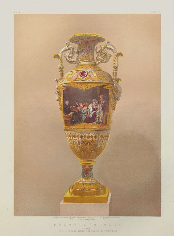 Porcelain Vase - Russia: J. B. Waring 1862