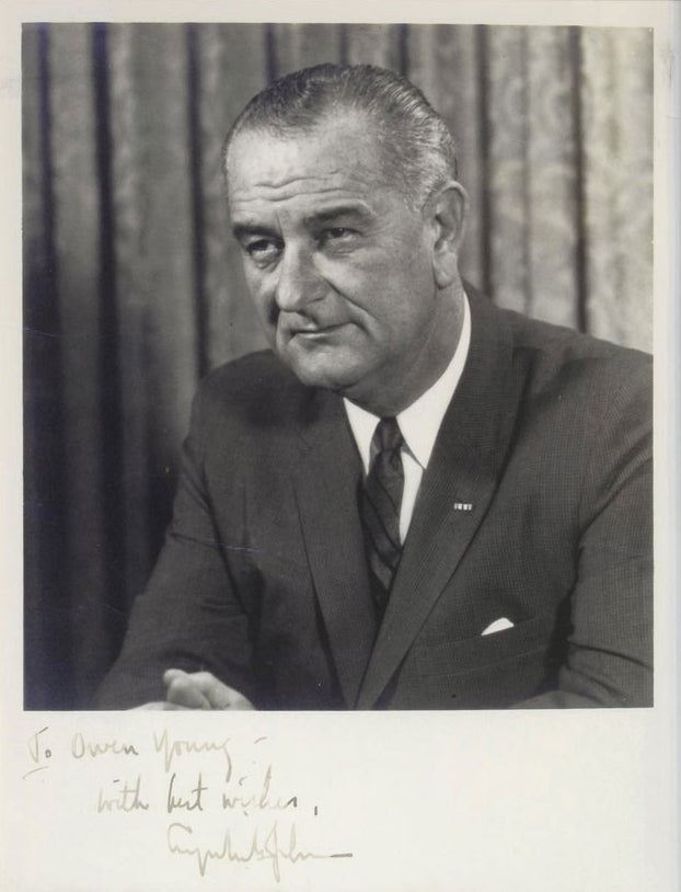 Signed original photograph of Lyndon B. Johnson
